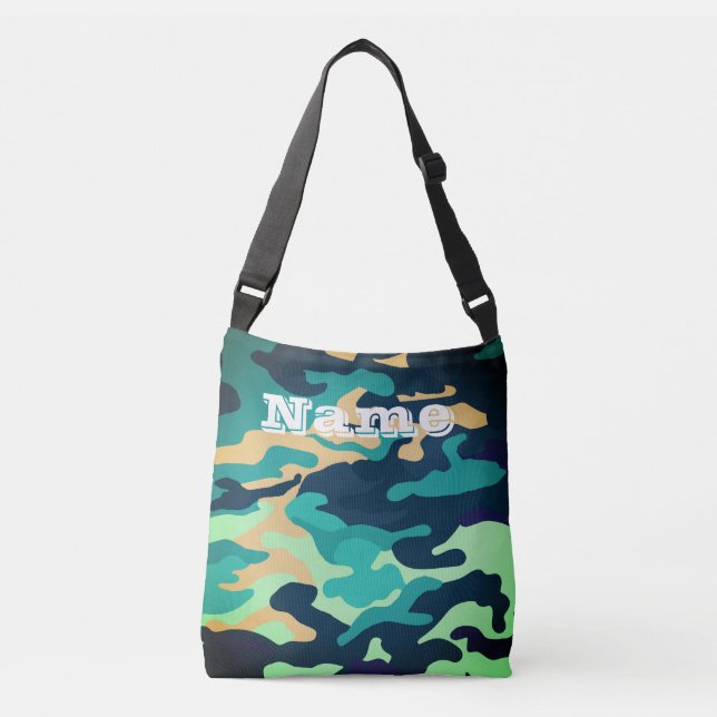 Camouflage Muster Personalisierte Tasche (Vorderseite)