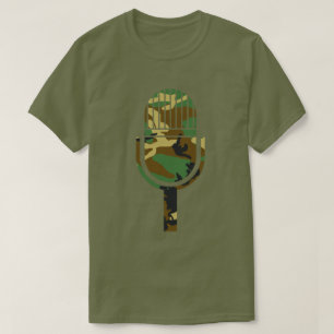 Camouflage Muster Vintag Mic T-Shirt