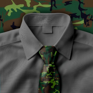 Camouflage Necktie Krawatte