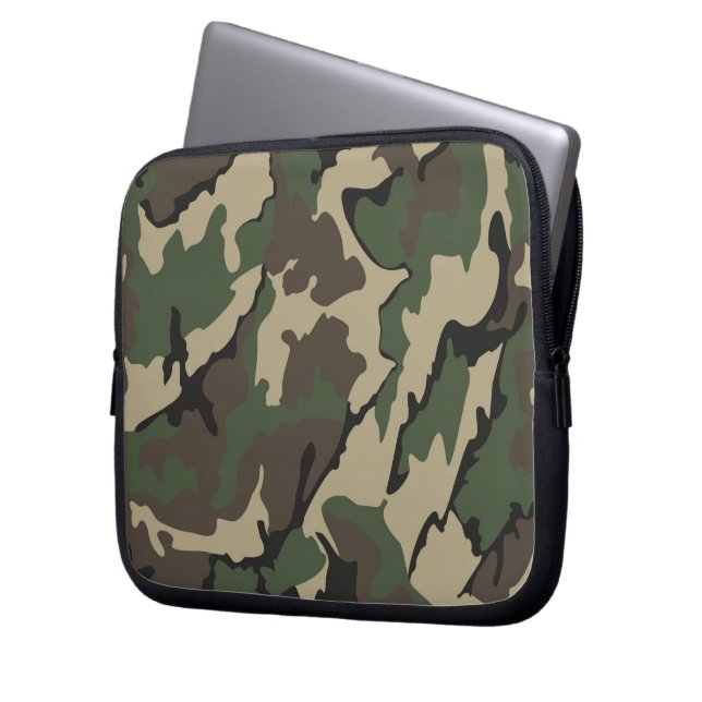 Camouflage Neopren Laptop 10 Zoll Schlauch Laptopschutzhülle (Vorderseite Links)