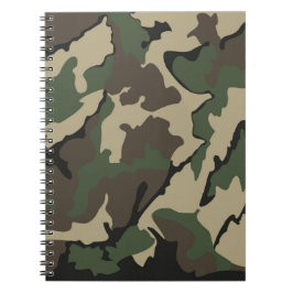 Camouflage, Notebook (80 Seiten B&W) Notizblock