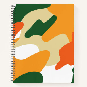 camouflage notizbuch