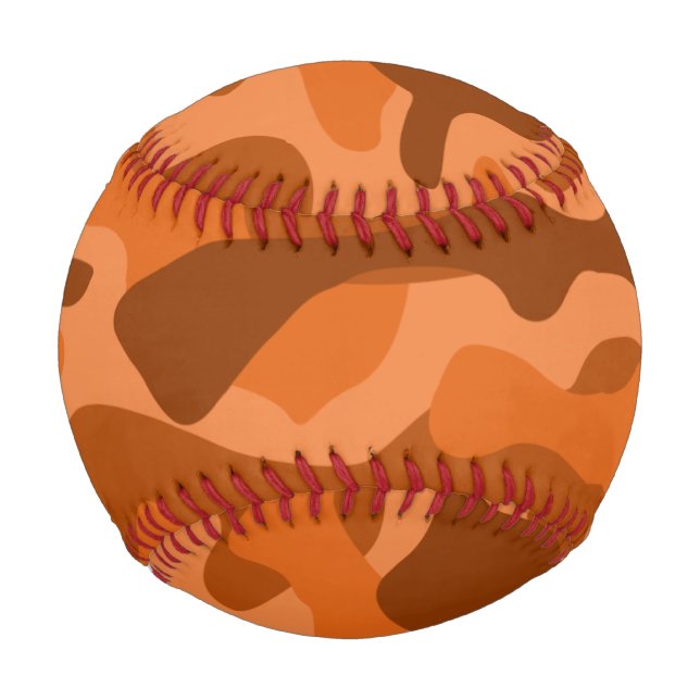 Camouflage Orange Monocolor Baseball (Vorderseite)