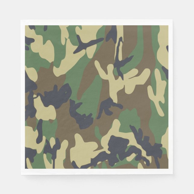 Camouflage Paper Napkins Serviette (Vorderseite)