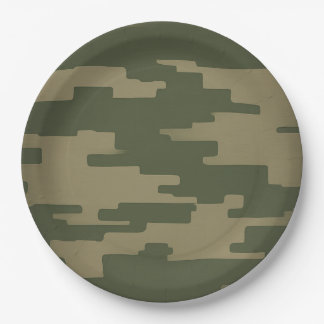 Camouflage Paper-Teller Pappteller