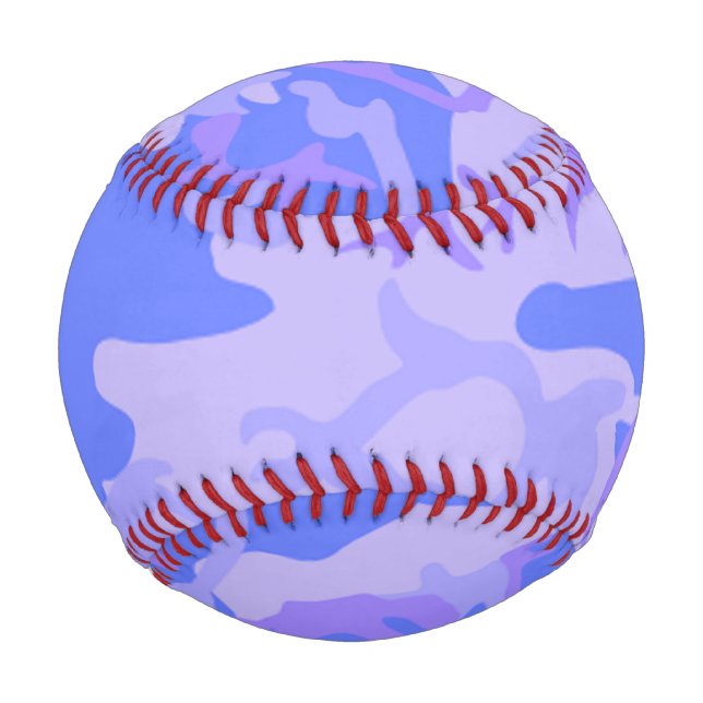 Camouflage Pastel Abstraktes Muster Baseball (Vorderseite)