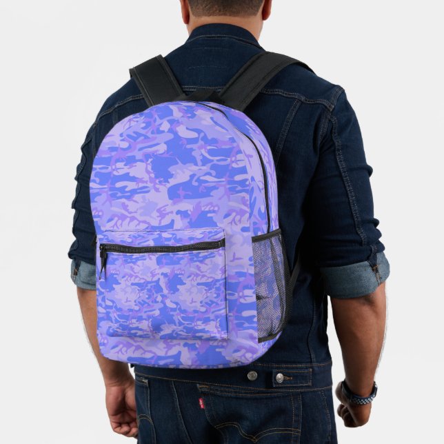 Camouflage Pastel Abstraktes Muster Bedruckter Rucksack (Insitu (Modell))