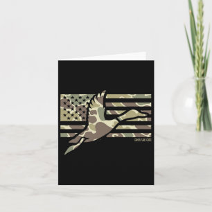Camouflage Patriotic Mallard Duck Camouflage Flyin Karte
