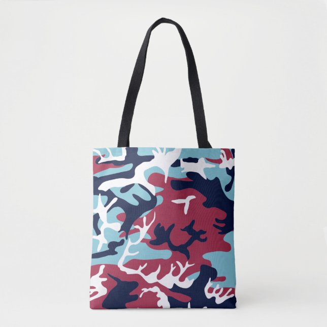 Camouflage Pattern - Burgund Navy White (Vorderseite)