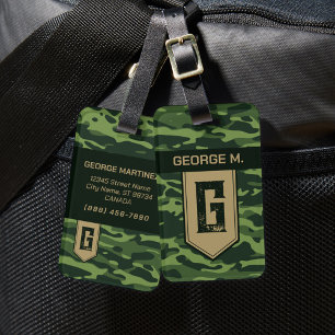 Camouflage Pattern Gepäckmarke für Mann/Vater Gepäckanhänger