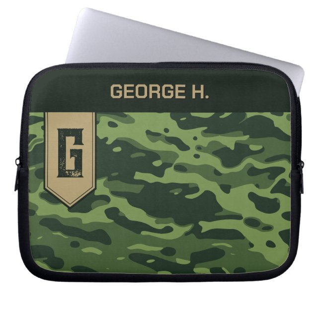 Camouflage Pattern Laptopschutzhülle (Vorderseite)