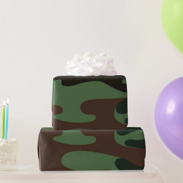 Camouflage Pattern Packpapier (Partygeschenke)