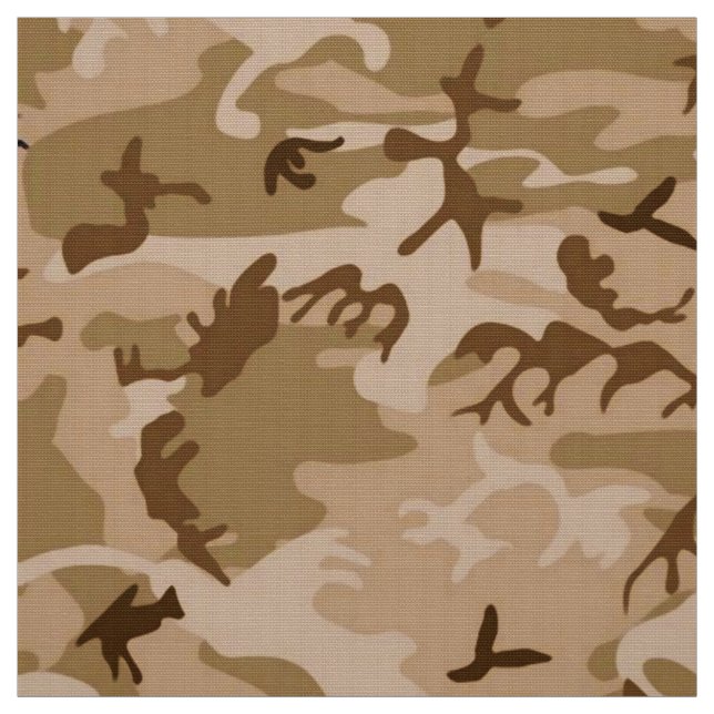 Camouflage Pattern, Wüstentanen und Braun Stoff (Muster)