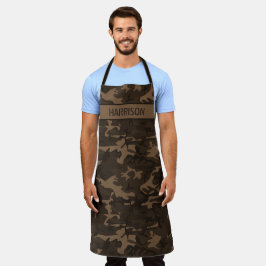 Camouflage Personalisiert Brown Schürze