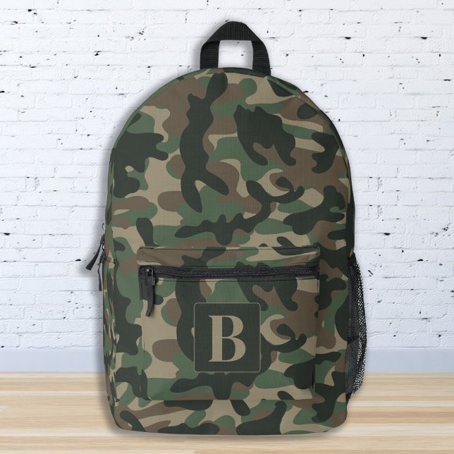 Camouflage Personalisiert Monogram Camouflage Bedruckter Rucksack (Von Creator hochgeladen)