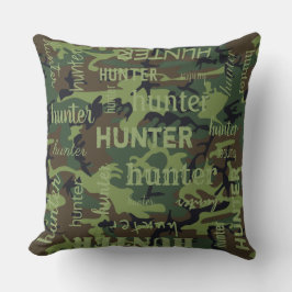 Camouflage Personalisierter Kurzer Name Kissen