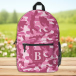 Camouflage Pink Coole Personalisierte Girl-Camoufl Bedruckter Rucksack<br><div class="desc">Unser moderner und trendiger Rucksack für Camouflage, ideal für Kinder, Studenten, Wanderer und Ausflüge! Dieser coole Rucksack weist ein elegantes Camouflage-Muster mit Rosa-Farbtönen auf und verleiht ihm einen militärisch inspiriert Look, der sicher ist, den Kopf zu drehen. Das Design der Camouflage ist nicht nur stilvoll, sondern auch funktional, und ist...</div>