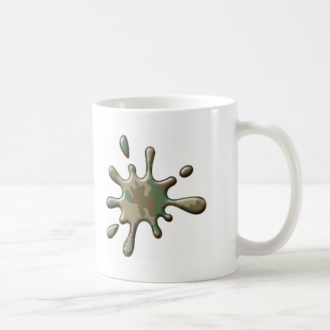 Camouflage platsch - mySplat.com Kaffeetasse (Rechts)