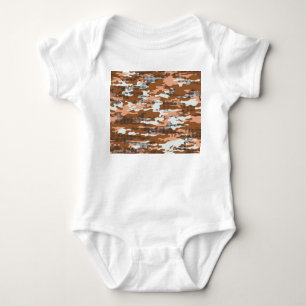 Camouflage Polka Dot: Abstrakt Nahtlos. Baby Strampler