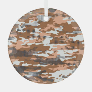 Camouflage Polka Dot: Abstrakt Nahtlos. Ornament Aus Glas