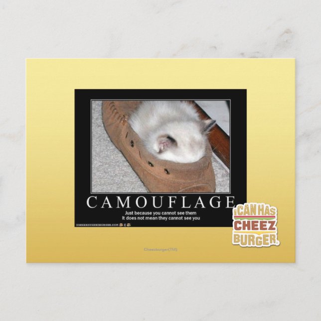 Camouflage Postkarte (Vorderseite)