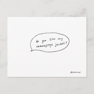Camouflage Postkarte