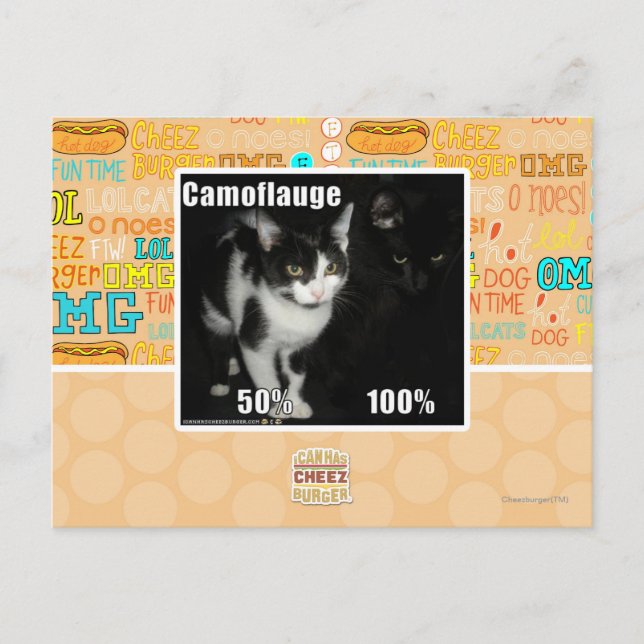 Camouflage Postkarte (Vorderseite)