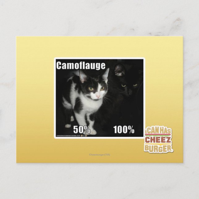 Camouflage Postkarte (Vorderseite)