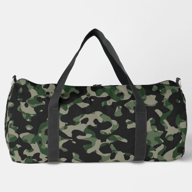Camouflage Print Cut Nähen große Duffel Bag Duffle Bag (Vorderseite)