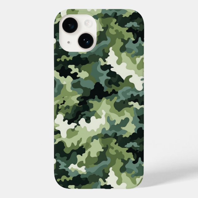 Camouflage Print iPhone 14 Fall Case-Mate iPhone Hülle (Rückseite)