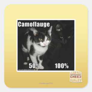 Camouflage Quadratischer Aufkleber