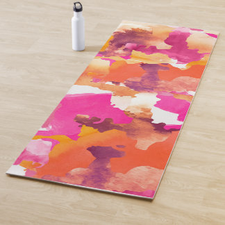 Camouflage Rosa-Orange Yoga Mat Yogamatte