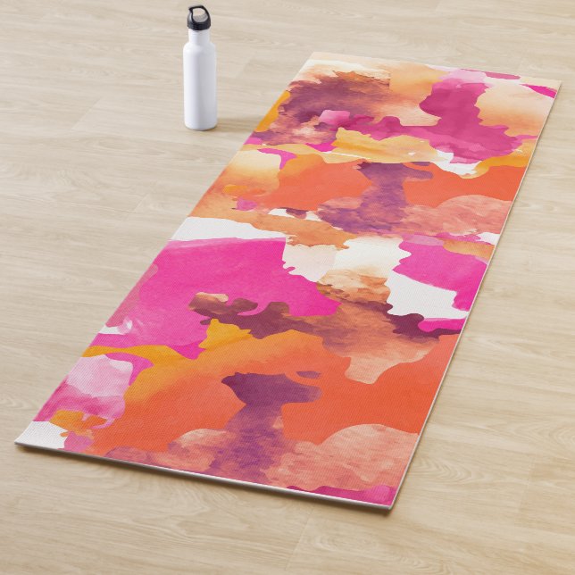 Camouflage Rosa-Orange Yoga Mat Yogamatte (Beispiel)
