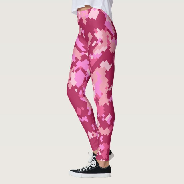 Camouflage | Rosa Pixel Camouflage Leggings (Links)