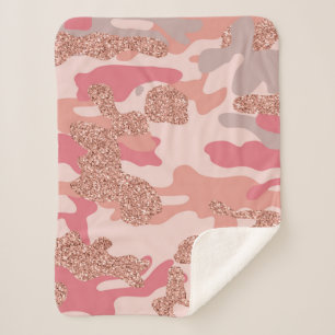 Camouflage Rose Gold Blush Pink Camouflage Arena M Sherpadecke