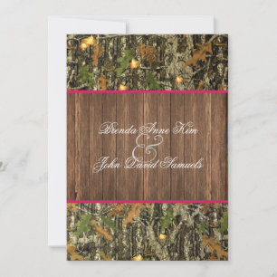 Camouflage Rustikale Hochzeitseinladung Einladung