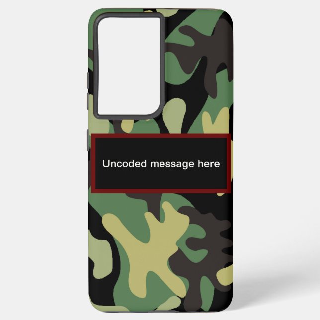 Camouflage Samsung Galaxy Hülle (Rückseite)