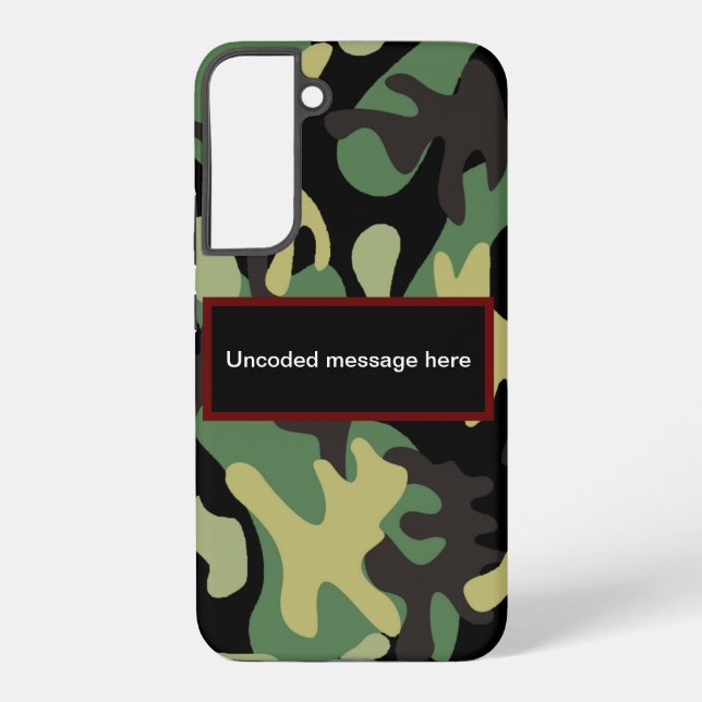 Camouflage Samsung Galaxy Hülle (Rückseite)