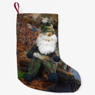 Camouflage Santa Kleiner Weihnachtsstrumpf