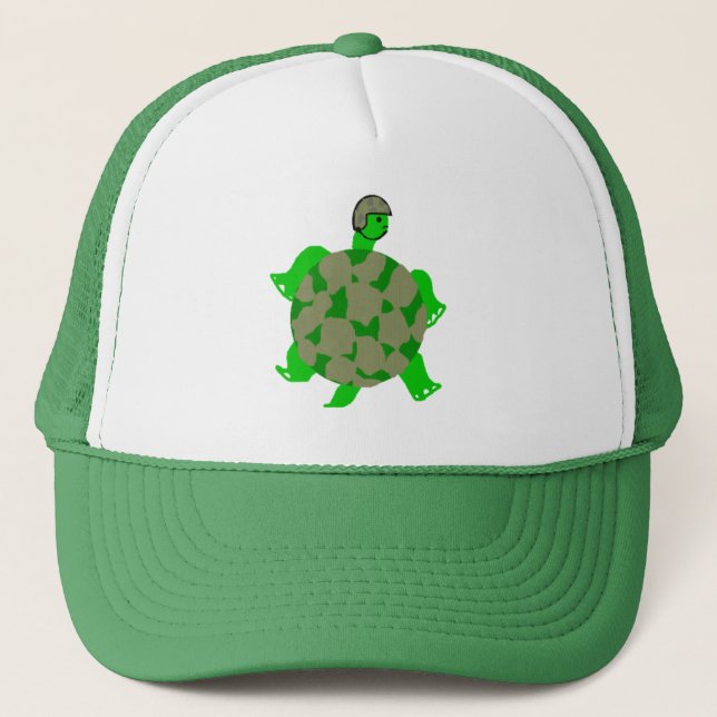 Camouflage-Schildkröte-Hut Truckerkappe (Vorderseite)