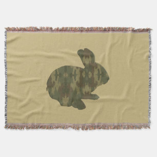 Camouflage Silhouette Ostersonnenwirbel Blanket Decke