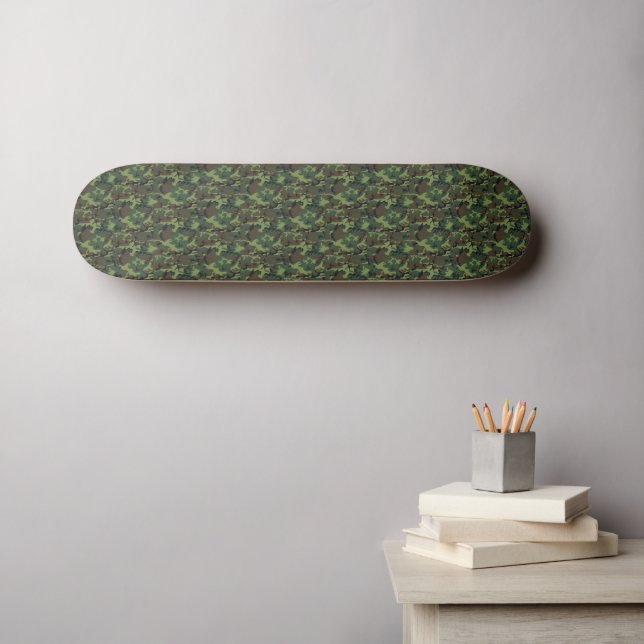 Camouflage Skateboard (Wandkunst (Horz))