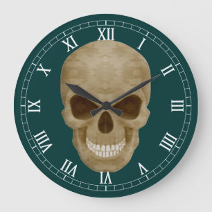 Camouflage Skull römische Numerische Uhr
