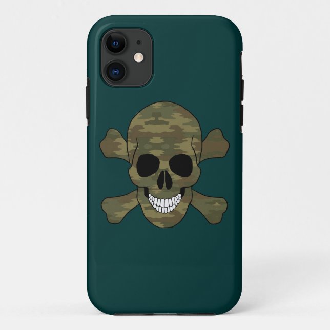 Camouflage Skull und Crossbones iPhone 5 Fall Case-Mate iPhone Hülle (Rückseite)