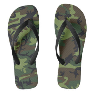 Camouflage Sommer Grünbraune Sandalen Flip Flops