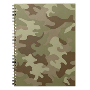 Camouflage Spirale Notebook Notizblock