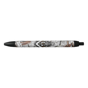 Camouflage Square Compass 3 Kugelschreiber