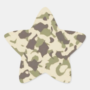 Camouflage Stern-Aufkleber