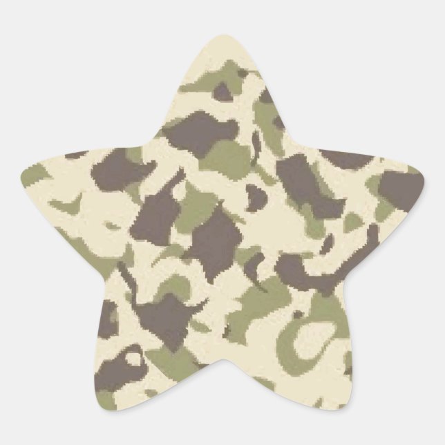 Camouflage Stern-Aufkleber (Vorderseite)