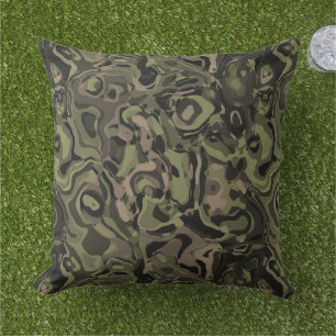 Camouflage Swirl Kissen